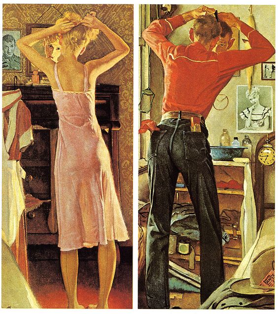 norman rockwell before the date